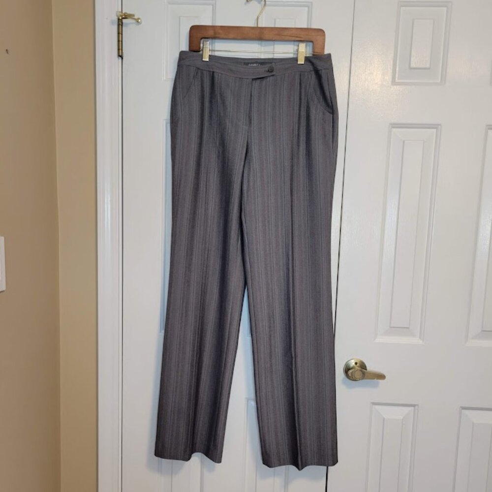 Atelier Gray Herringbone Dress Pants – Size 8